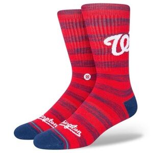 NWT Stance MLB Washington Nationals Twist crew Sz. L